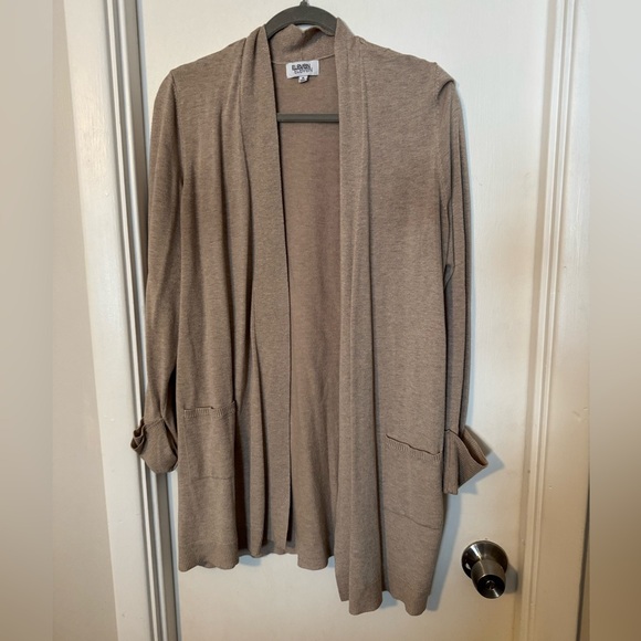 Eleven Eleven Cardigan Sweater with Gathered Cuffs size XL - Picture 1 of 6